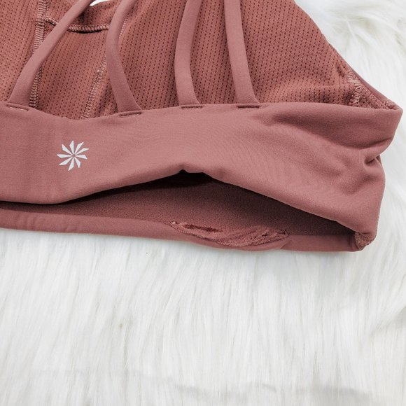 NWT Athleta Brown Hyper Focused Sports Bra - Picture 5 of 6